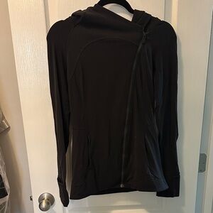 Lululemon Black Asymmetrical Zip Hoodie